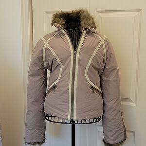 David Bitton BUFFALO Taupe Down Jacket Size XS